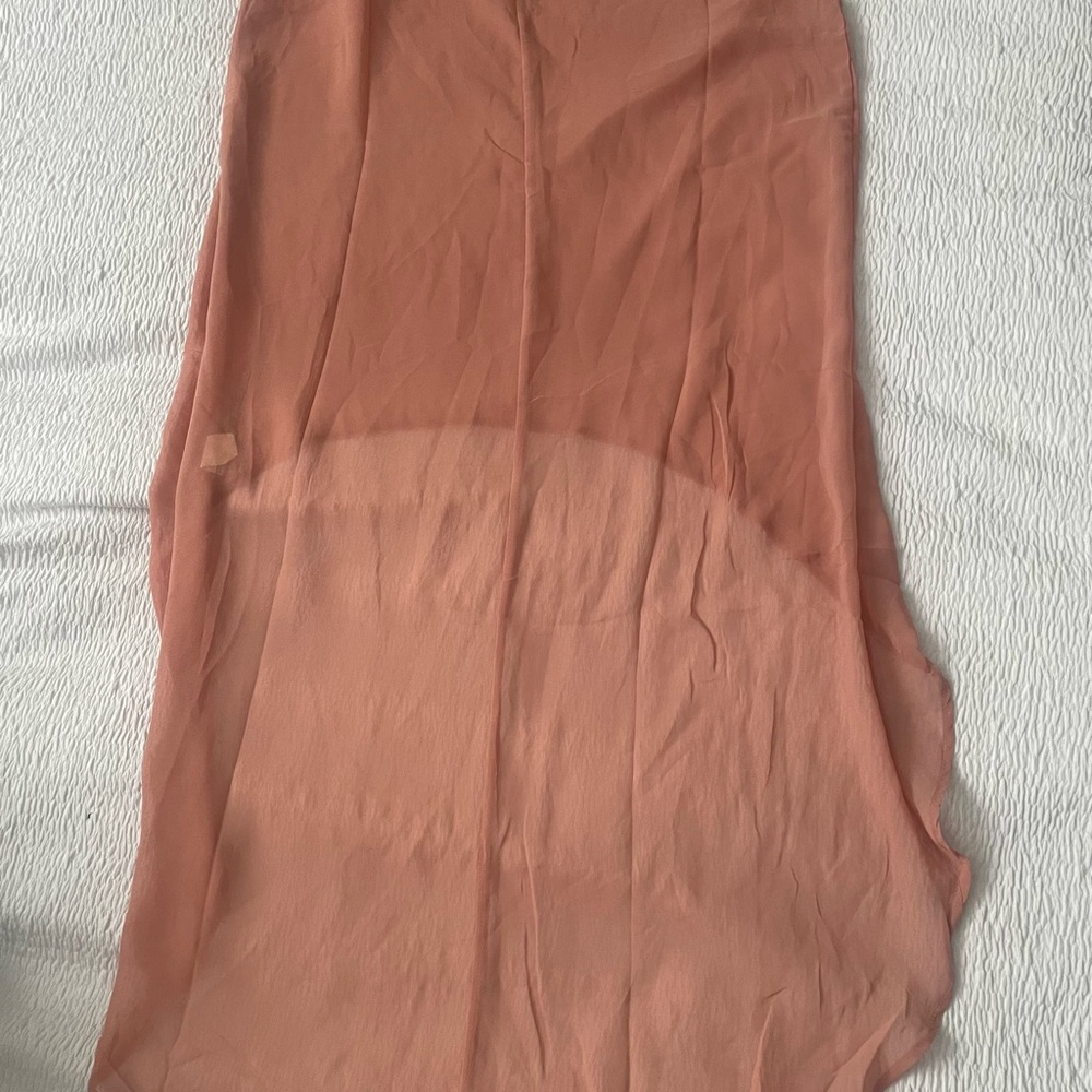 Sweet Pea Orange Asymmetrical Maxi Tunic